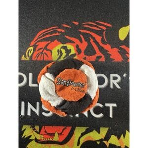 World Footbag SandMaster Footbag Hacky Sack Andy Linder Black Orange White NEW
